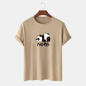 Camiseta de Verano 2025 para Hombre, 100% Algodón, Corte Regular, Logotipo Personalizado, Impresión Serigráfica, OEM, Anti-Pilling, 200g, MOQ Bajo - Product Image 2