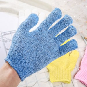 Gants exfoliants en nylon pour la douche et le <span class=keywords><strong>gommage</strong></span> corporel - Mitaines pour éliminer les peaux mortes, brosses de bain pour usage domestique - Product Image 1