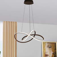 Nordique SKD Pendentif Lumières Or Irrégulier En Aluminium Suspendu Pendentif Éclairage Chambre Maison Restaurant Intérieur Villa BY1018