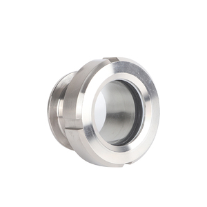 食品级304/316L不锈钢三夹卫生接头颈部观察玻璃-全规格流动可视化 - Product Image 2