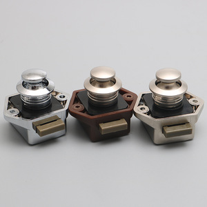 Serrures de porte de placard dissimulées sans clé, poignée à tirer, bouton poussoir, serrures de tiroir pour yacht marin, camping-car, serrures de porte de placard suspendues pour meubles - Product Image 2