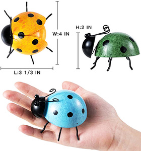 Nouveautés : Ensemble de 4 sculptures murales <span class=keywords><strong>en</strong></span> métal pour <span class=keywords><strong>jardin</strong></span>, décoratives, jolies coccinelles, sculptures murales extérieures, décorations de <span class=keywords><strong>jardin</strong></span> <span class=keywords><strong>en</strong></span> métal, coccinelles - Product Image 4