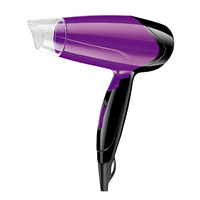 Sèche-cheveux pour le voyage et la maison Léger avec sèche-cheveux ionique négatif Pliant Secador De Cabelo Protection contre la surchauffe du vent