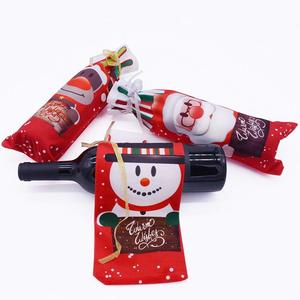 Décorations de noël dessin animé noël bouteille de vin ensemble bouteille de vin sac créatif père noël bonhomme de neige cerf R1400 - Product Image 4