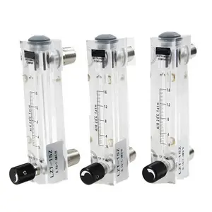 ガス流量計0-10L/minロータメーター6mm調整可能アルゴン窒素ローターラボ空気流量計 - Product Image 2