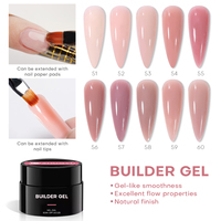 Vente en gros de gel UV 120 couleurs, gel français DIY, logo personnalisé, gel dur pour la construction des ongles, kit sans chaleur, sans HEMA, extension d'ongles