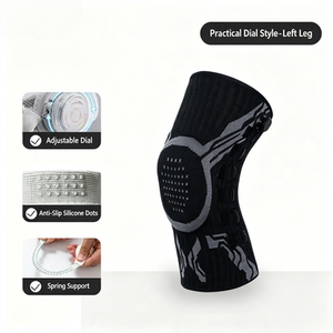 Genouillères en silicone élastiques fines et invisibles, antidérapantes, respirantes, pour le soutien du genou des adultes, patinage artistique, entraînement de patinage sur glace - Product Image 4