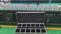 10 pièces avec étui de charge, éclairage de scène, 6*18w Led Par Rgbwa Uv 6in1, sans fil, DMX, alimenté par batterie, projecteurs LED