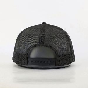 Gorra Trucker de Malla de Algodón de 5 Paneles al por Mayor con Logotipo Personalizado y Diseño a Rayas para Viajes y Deportes al Aire Libre - Product Image 4