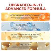ACORN Antioxydant NAD + Boisson Orale Liquide avec PQQ Heart Support Con Resveratrol NAD Suppléments 1000mg