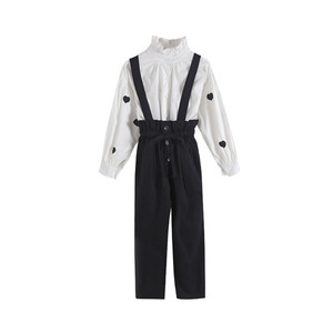 Vêtements pour enfants de la marque Distributor Maxi White School Turkey Shirts Factories et leggings à ceinture pour filles Guangzhou - Product Image 1