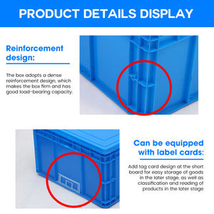 EU4611 600*400*120mm Stapelbare EU-Kunststoffbox Hochbelastbare Lagerkisten Kunststoff-Aufbewahrungsbehälter - Product Image 6