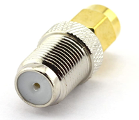 Connecteur Coaxial RF droit, connecteur femelle de Type F à SMA, mâle et femelle, adaptateur de Type F à S, M, A, couleur or