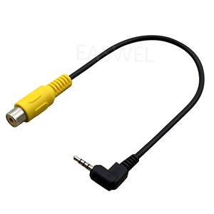 General Black AV-in Converter Video <span class=keywords><strong>Cable</strong></span> Câble adaptateur mâle stéréo 2.5mm vers RCA - Product Image 5
