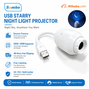 Proyector LED OEM Galaxy, Lámpara de Noche con Rotación de 360 Grados, Lámpara de Cielo Estrellado, Venta al por Mayor de Fábrica en China - Product Image 2