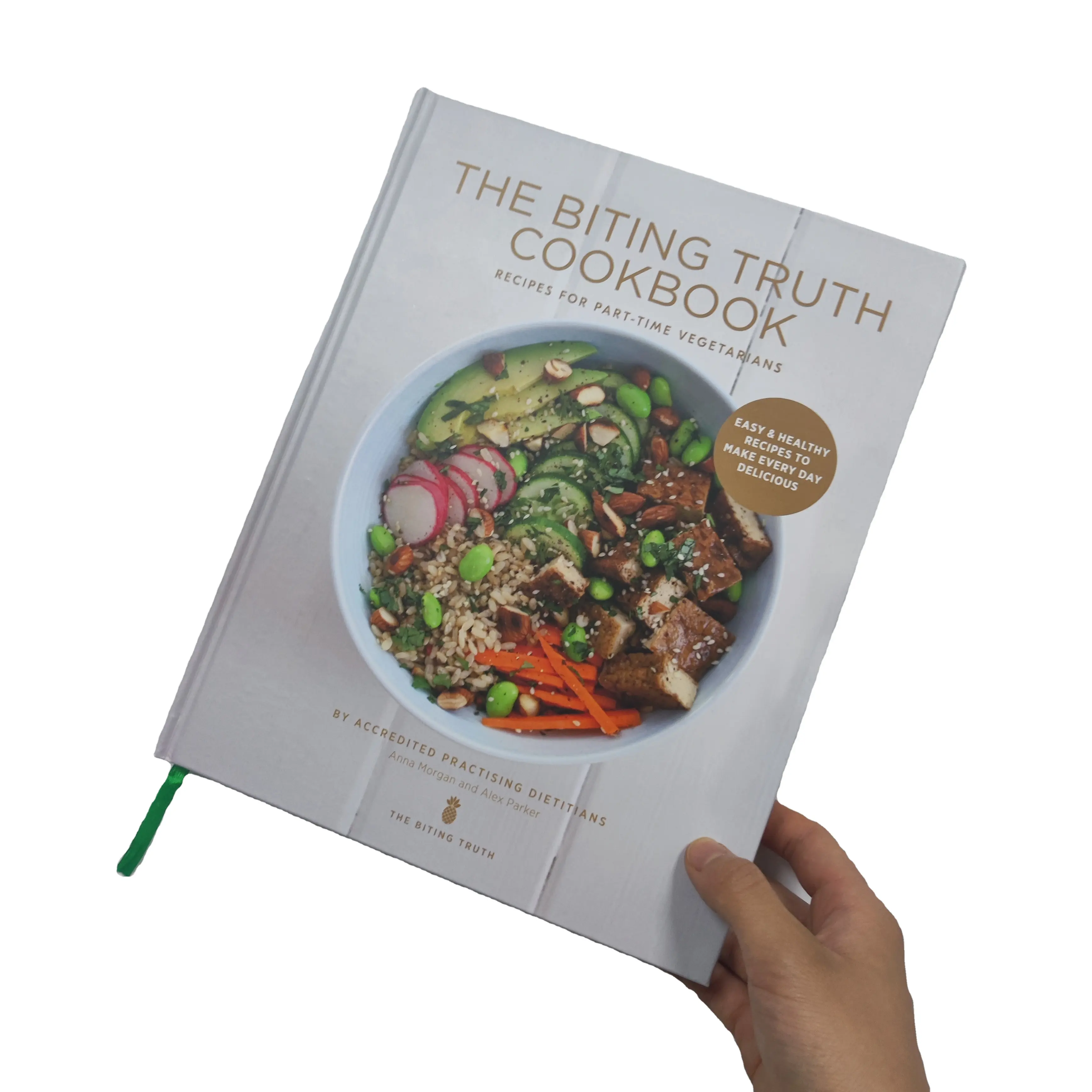 Couverture de couleur standard personnalisé brillant ou mat laminé livre d'images à couverture rigide livre de cuisine personnalisé