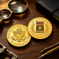 Pièce de collection Challenge Coin, Grande Sceau des États-Unis, médaille commémorative plaquée or, souvenir pour les vétérans et les collectionneurs