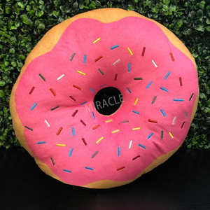 Enfants Jouets Jeter Décoratif Donut En Peluche Taies D'oreiller En Plein Air Personnalisé <span class=keywords><strong>Alimentaire</strong></span> Anneau En Forme Doux En Peluche Creative Coussin De Siège Oreiller - Product Image 1