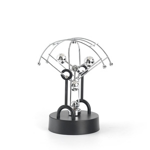 Modèle 985 Instrument à mouvement perpétuel à trois billes, pendule électromagnétique incurvé en plastique, nouveauté artisanale pour la maison - Product Image 5