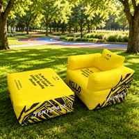 Canapé gonflable d'extérieur personnalisé, imperméable, portable, pour événements sportifs et publicitaires