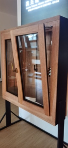 Cửa sổ Gỗ <span class=keywords><strong>Meranti</strong></span> xoay 180 ° sáng tạo mở cửa trang trí nghiêng vào trong cho Túp lều bằng gỗ - Product Image 5