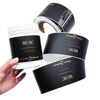 Étiquettes personnalisées en rouleau pour bouteilles de cosmétiques et de parfums, en PVC imperméable, avec logo de luxe doré, découpées, à adhésif puissant et encre UV, pour faux parfums