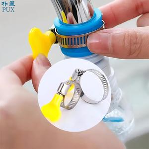 2024 PUX Collier <span class=keywords><strong>de</strong></span> <span class=keywords><strong>serrage</strong></span> pour tuyau à vis sans fin, non perforé, à poignée papillon en <span class=keywords><strong>plastique</strong></span>, à vis moletée facile à tourner, avec vis à molette - Product Image 5