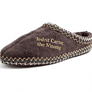Chaussons en peluche pour enfants, doublés de fourrure, en faux daim, à enfiler, chaussures d'intérieur douces et chaudes pour garçons et filles - Product Image 1