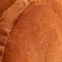 Sofá Modular Moderno de Tela Bouclé Crema, Diseño Redondo sin Brazos, Tapizado Suave, Muebles para Sala de Estar