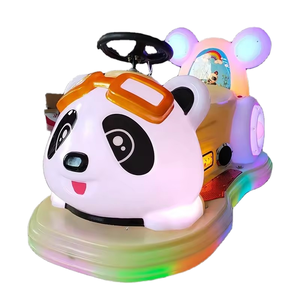 Voitures tamponneuses Panda électriques pour petites entreprises, en fibre de verre et métal, pour intérieur/extérieur, avec batterie, pour marchés nocturnes, places publiques et parcs - Product Image 4