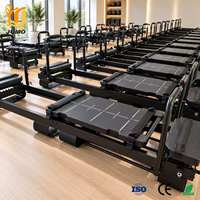 Appareil d'entraînement Pilates Xformer avec cadre en alliage robuste et chariot à glissière fluide pour studios commerciaux modernes et fitness en groupe