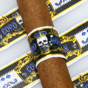 Custom Shaped Adhesive Paper Cigar Ring <b>Sticker</b> SFX Brand Model with Custom Shapes - Product Image 1