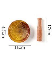 Nouvelle plaque de broyage multifonctionnelle en céramique marron 2026 pour gingembre et ail, presse-ail, mixeur de fruits, bol pour aliments complémentaires