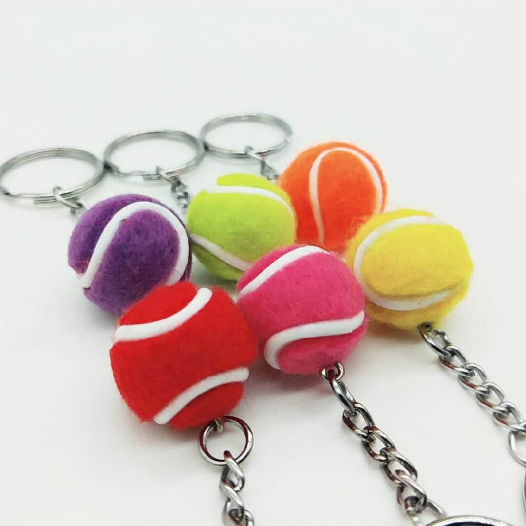 Lot De 120 Porte-clés Charms Balle De Tennis - Beadworx - Vert - Parfait Pour événements Ou Boutiques