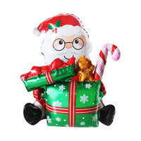 Ballons en aluminium de Noël, Père Noël, rennes, ballons en aluminium géants pour décorations de Noël