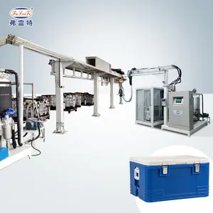 Machine d'injection de mousse de réfrigérateur en polyuréthane FLT Mexique Ligne de production Usine de machines de mousse de cyclopentane