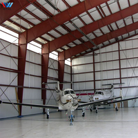 Hangar Prefabricado de Acero para Aviones, Edificio Industrial de Gran Envergadura para Mantenimiento Aeroportuario