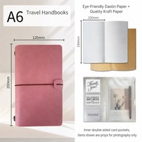 Carnet de Prières Vintage à Spirale Rigide A6, Planificateur en PU, Petit Journal Personnalisé, Carnet Personnalisable avec Logo