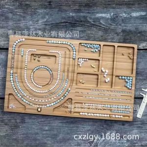 Wooden <b>Beaded</b> Board For <b>Bracelet</b> <b>Making</b> Rectangle Pine Natural Wood Color Jewelry <b>Making</b> Supplies <b>Kit</b> - Product Image 3