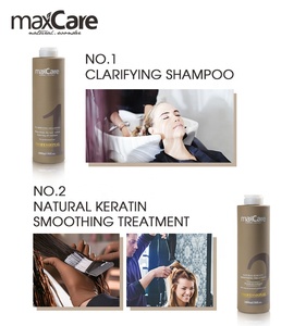 Kit de réparation capillaire à la kératine Maxcare Professional, traitement lissant à la kératine brésilienne longue durée pour <span class=keywords><strong>cheveux</strong></span> abîmés et crépus - Product Image 2
