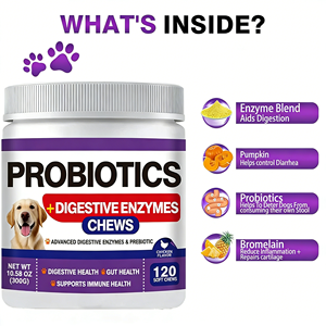 Suplemento Probiótico <span class=keywords><strong>para</strong></span> Mascotas OEM/ODM <span class=keywords><strong>para</strong></span> <span class=keywords><strong>Perros</strong></span> y Gatos, Refuerza el Sistema Inmunitario, Promueve la Salud Intestinal, Golosinas Blandas con Aceite de Pescado, Vitamina E y Calcio <span class=keywords><strong>para</strong></span> Todos - Product Image 5
