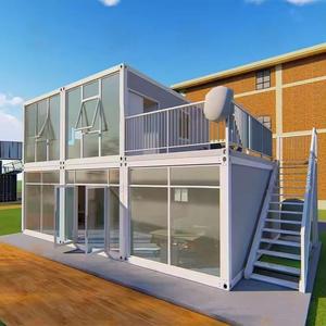 Prefabricated Modular Sandwich Panel Steel Luxury Container <b>House</b> Economical Temporary Site Office - Product Image 3