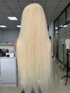 Productos de Venta caliente Peluca de pelo liso <span class=keywords><strong>Rubio</strong></span> <span class=keywords><strong>tonto</strong></span> 613 13x6 13x4 HD Pelucas de cabello humano frontal de encaje - Product Image 6