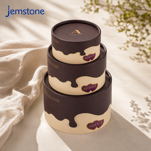 Custom Printed Food-Grade Cylindrical Cardboard Cheesecake Box Kraft Paper Tube Packaging <b>Container</b> With Unique Dripping Lid - Product Image 1