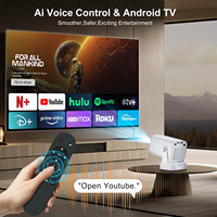 Mini-projecteur portable HY260PRO 4K Android 11 à courte focale pour home cinéma, lampes LED, objectif autofocus, 200 lumens, format de poche