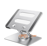 Support de tablette et de téléphone pliable en alliage, réglable en hauteur, support de bureau de 4,7'' à 12,9'', fonction de rotation pour toutes les tailles