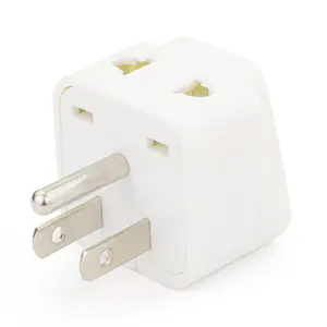 Worldwide universal 2 gang socket us plug adapter mini travel kit USA travel adapter America international converter plug