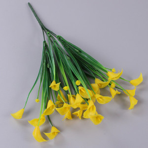 Bán Buôn Mô Phỏng 7 Dforks Nhựa <span class=keywords><strong>Calla</strong></span> <span class=keywords><strong>Lily</strong></span> Giả Hoa Bó Phong Cách Hiện Đại Trong Nhà Bên Ngoài Vườn Nghĩa Trang Trang Trí Hoa - Product Image 4