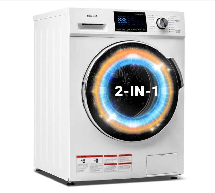 Ensemble laveuse-sécheuse à baignoire unique de 12kg Machines à laver et à sécher automatiques Machines à laver en une seule pour les vêtements de bébé DWF-12A14LBMU