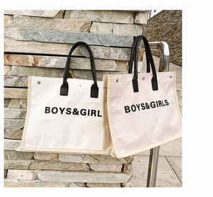 Wholesale Customized Fashion Large Canvas Women's Tote Bags <strong>Luxury</strong> Ladies <strong>Handbags</strong> - Product Image 4